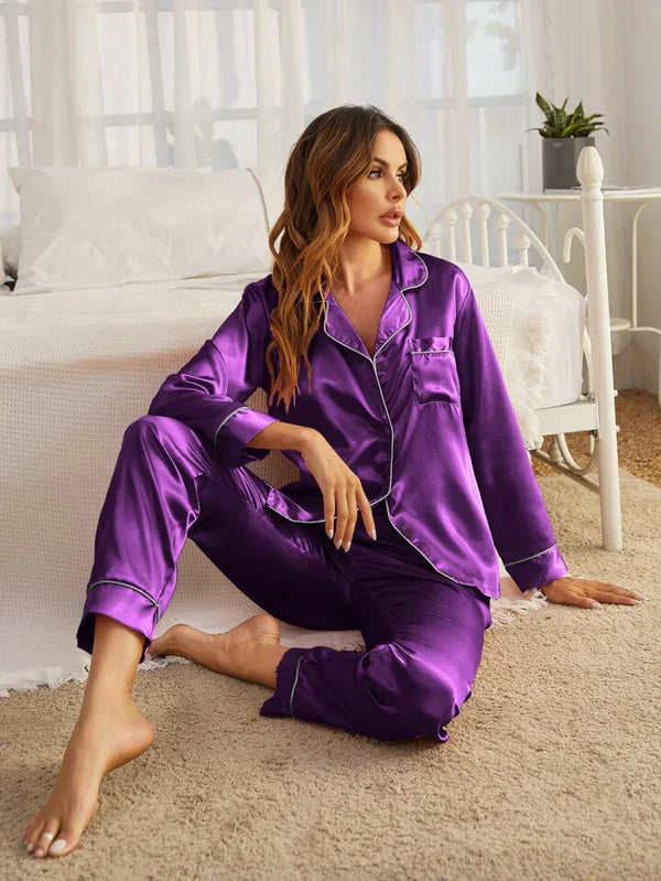 Light purple Silk Pj Set