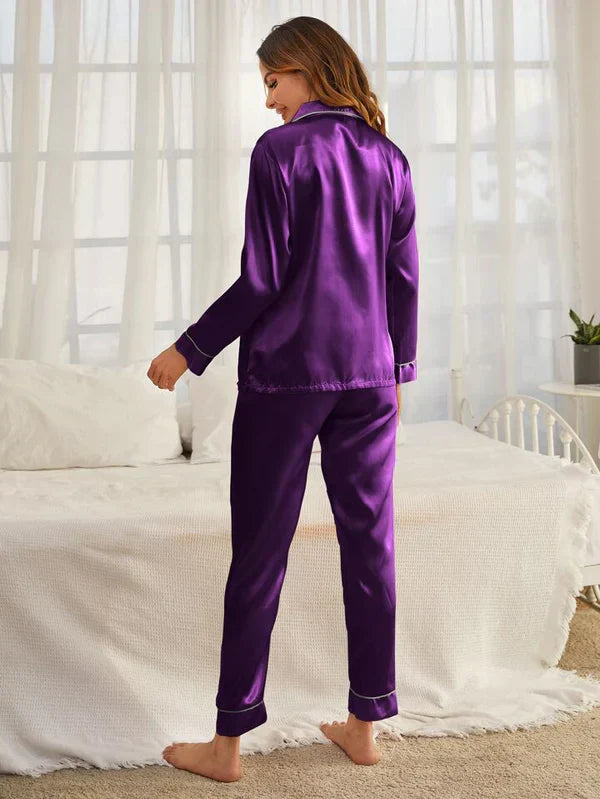 Light purple Silk Pj Set