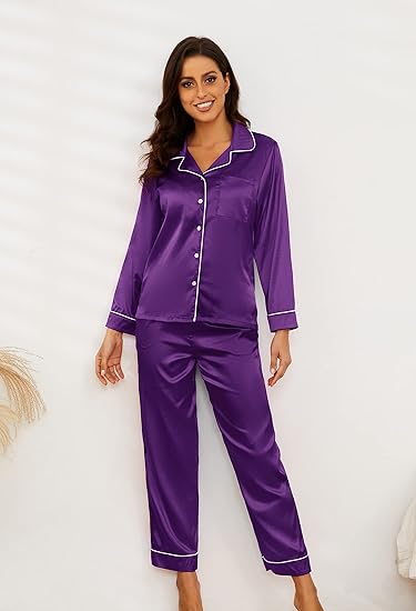 Light purple Silk Pj Set