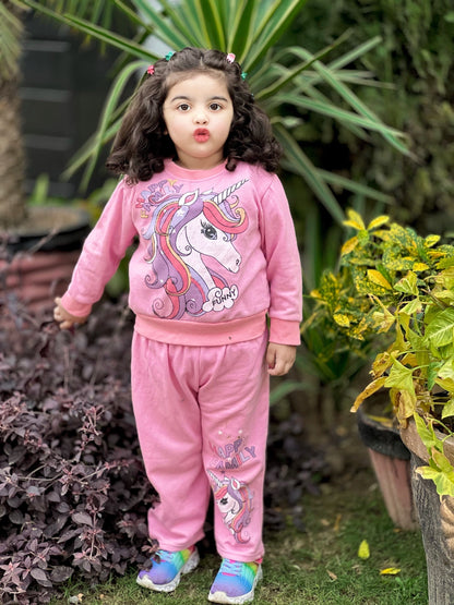 Happy Family Printed Fleece Winter Suit For Kids