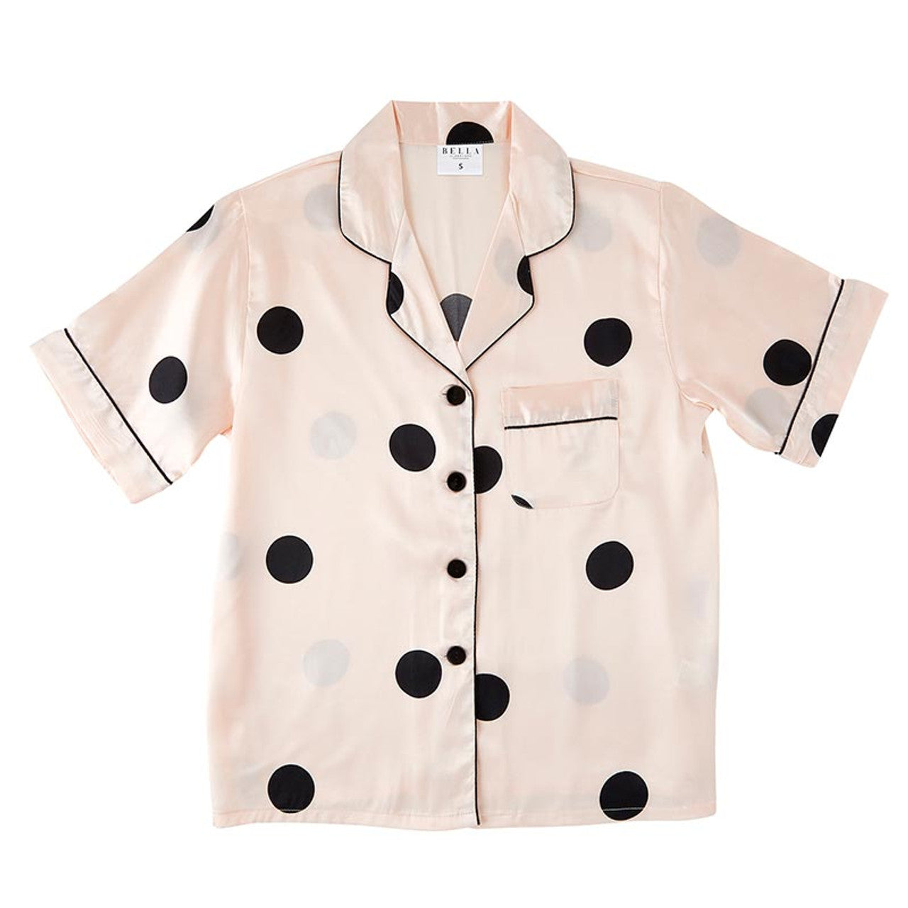 Lapel Collar Shirt with Shorts Silk Lounge Set